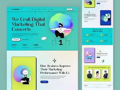 Digital Marketing Website agency creative marketing website design digital digital banking website digital marketing website disign agency website facebook instagram landing page marketing website social marketing website ui user interface ux website