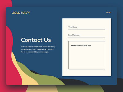 Contact Us 028 colors contact us dailyui dailyui 028 form ui website