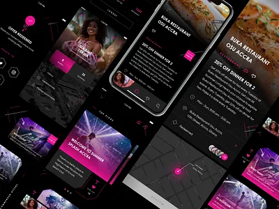 Social Influencer App design ghana social social app ui ux vector