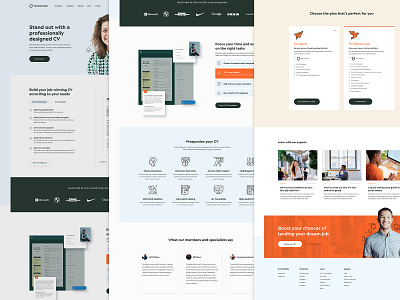 CV Builder Concept cv resume cv template professional webdesign website