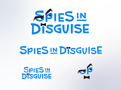 Spies in Disguise Title Treatment brand identity branding custom lettering hoodzpah logo design logos midcentury modern movie retro type type design