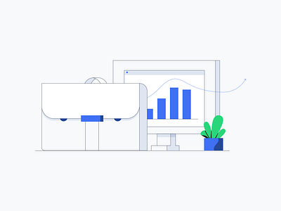 Lisk - Business illustration adobeillustator blockchain branding business composition design dribbble dribble graphics graphs illustration vector