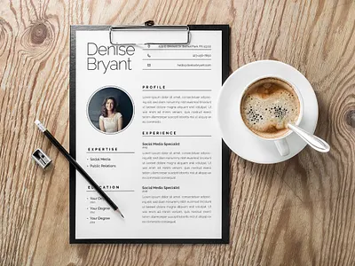 Free Modern Minimalist Resume Template curriculum vitae cv cv design cv template freebie freebies resume resume template