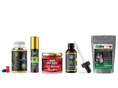 CBD Packaging branding design labels typography