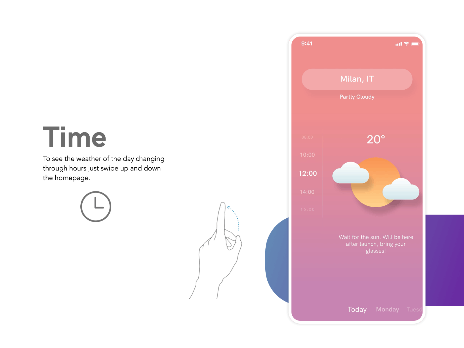 DuckSun - Time animation app design motion ui ux