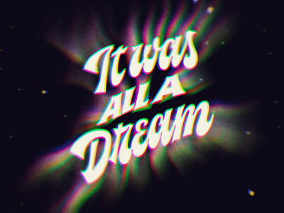 Juicy · Notorius B.I.G. dream glitch handmade lettering script typography