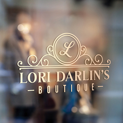 Lori Darlin's Boutique adobe branding design graphic design logo logo design vintage logo