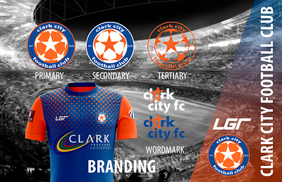 Clark City Football Club branding football club football jersey football kit soccer jersey soccer kit sports branding