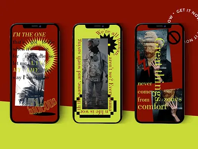 Instagram Stories Template abstract art branding brutalist design graphic dribbble girl hypebeast illustration instagram instagram post instagram story instagram story template portfolio quotes red social media pack stories story