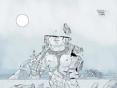 Bliss gris illustration design