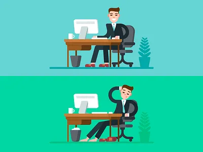 Work Hard fatigue manager office work