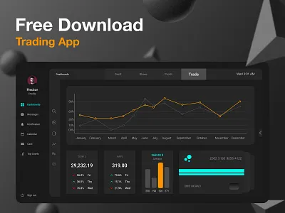 Dashboard Interface | free download app app design design icon mobile ui uidesign uiux webdesign