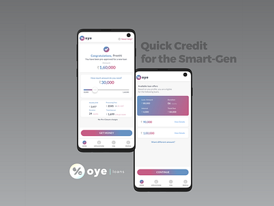 Microloans - Mobile App. app design ui ux