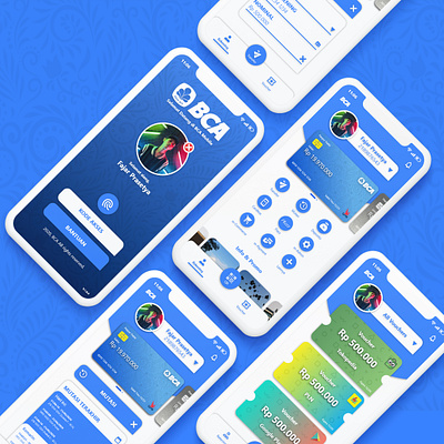 BCA Mobile - Redesign app design design flat illustration illustrator minimal mobile app mobile app design mobile ui ui ux vector