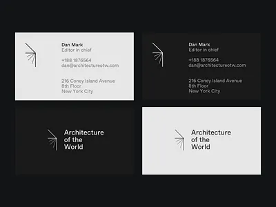 Architecture magazine – Business cards architecture branding business card magazine