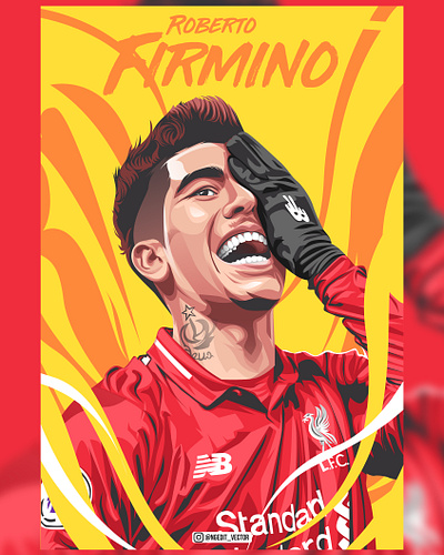 Si Senor Vector Art Roberto Firmino art artwork coreldraw design designer digitalart firmino football graphicdesigner illustration liverpool vector