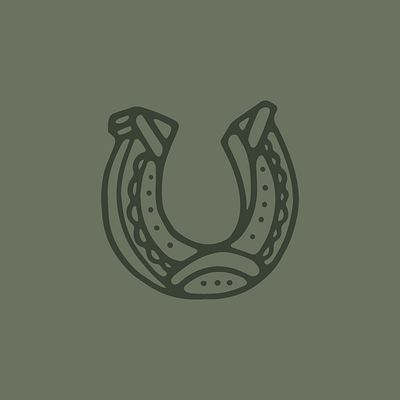 Horseshoe design drawing illustration logo tattoo texas vector