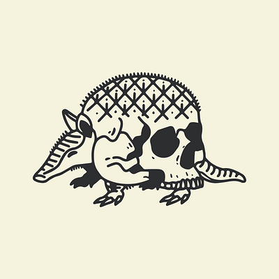 Armadillo Skull armadillo design drawing illustration logo skull tattoo texas vector