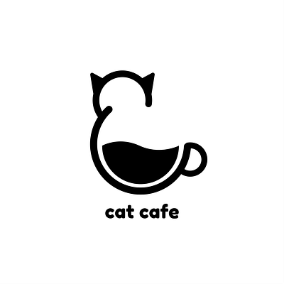 Cat Cafe 🐱 design icon illustration logo logo concept vector