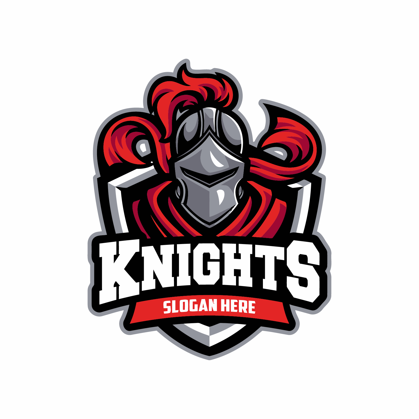 knight logo design by Strobotz on Dribbble