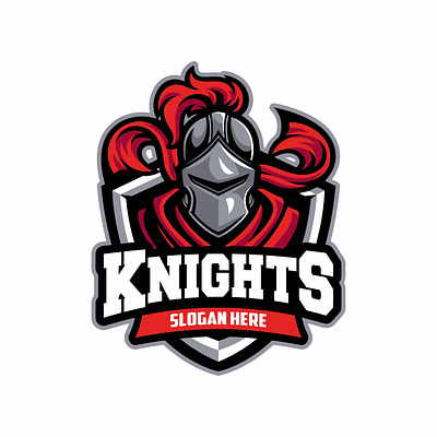 knight logo design ancient armor badge design emblem helmet icon illustration kingdom knight logo mascot medieval shield sign sport symbol vector war warrior