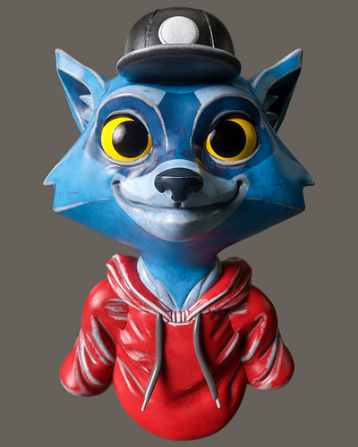 Racoon 3d 3d art 3d artist animation charactedesign characterdesign cinema 4d motion design render zbrush