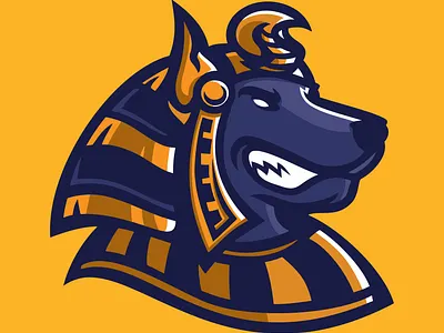 anubis logo design ancient animal anubis art character design egypt egyptian face god graphic head icon illustration logo myth pharaoh sign symbol vector