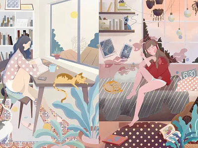 afternoon illustration