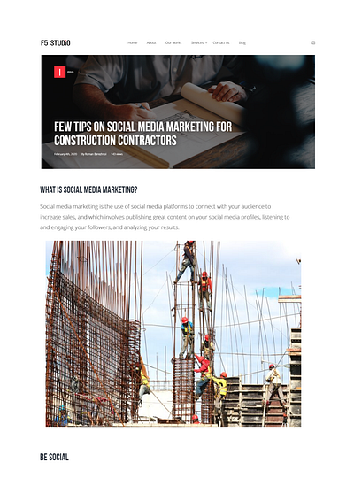Our blog. smm
