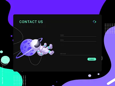 Daily UI 028 - Contact Us astronaut astronomy blue contact contactus daily daily 100 challenge dailyui dailyui028 dailyuichallenge design green illustration purple saturn ui uidesign uiux userinterface uxdesign