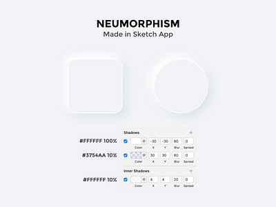 Neumorphism practice alexunder hess challenge circle clean daily design designer learn learning minimal neumorphic neumorphism new practice shape shape elements sketch square ui ux