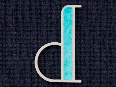 D for Densità (Density) 36days 36daysoftype 3d 3d print a letter a day alphabet blender blender 3d cloth d density gel illustration letter letter c project real typo typography vector