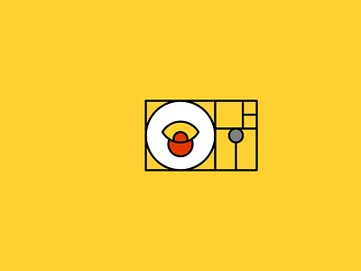 Omelet Rice with Golden Ratio affinitydesigner art cooking design egg flat goldenratio kawaii logo minimal omelette spoon vector yellow