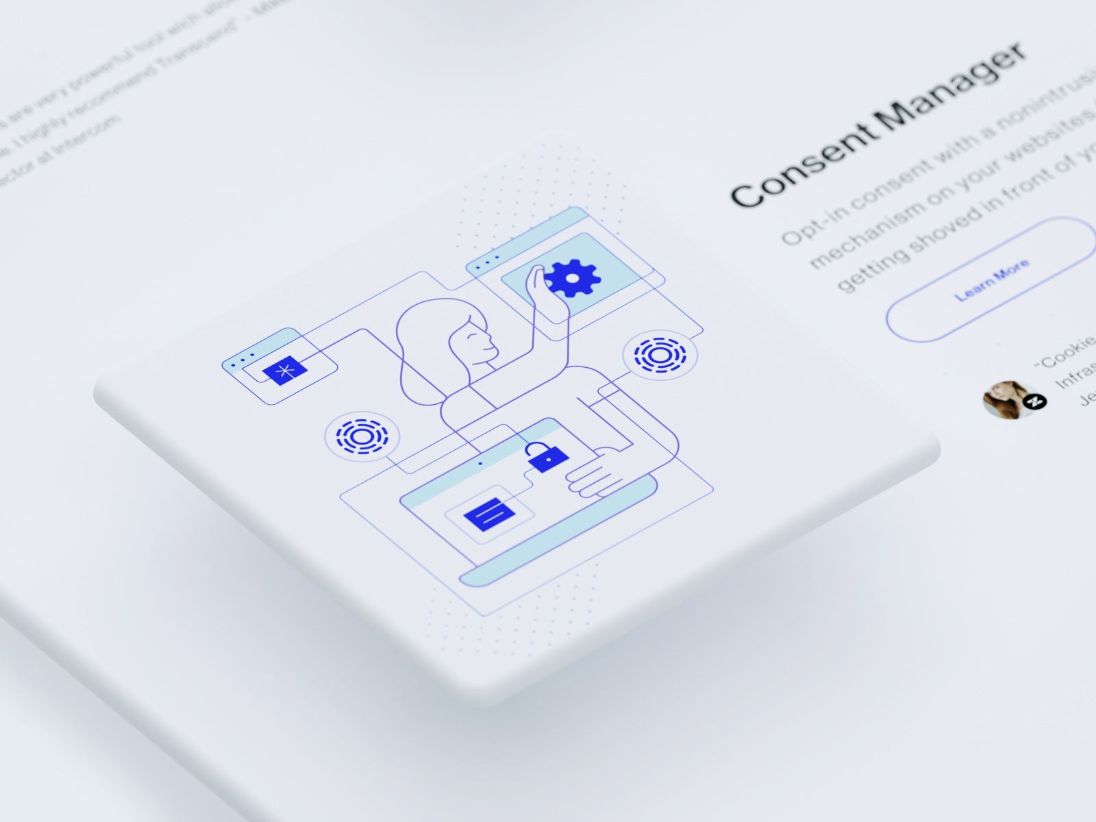 Transcend Website Illustration app brand identity character illustration outline illustration ramotion tech startup ui ui design visual identity web app website website illustration