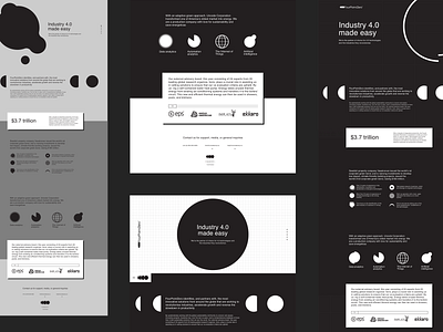 FourPointZero concept minimal one page stark swiss style unused concept website