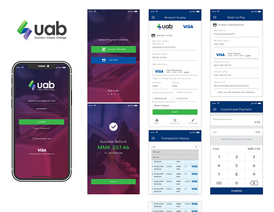 uab bank merchant app, UX /UI design demo version app ui ux