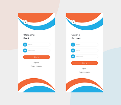 Creative Login & Sign up android app app design creative design creative app design creative design illustration ios app iphone login app login screen materialdesign mobile app mobile design sign up screen trending design typography ui design uxdesign