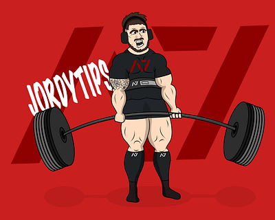 Deadlifting avatar artist artwork avatar barbell character comic deadlift design fitness fun graphic gym illustration vector