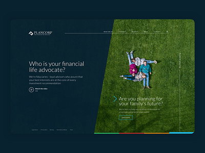 Plancorp concept mockup unused unused concept website website concept