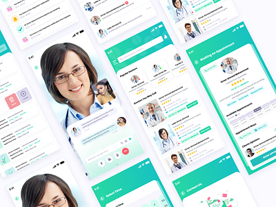 Tabaieb (Medical App) app doctor app ui ui kit ux xd