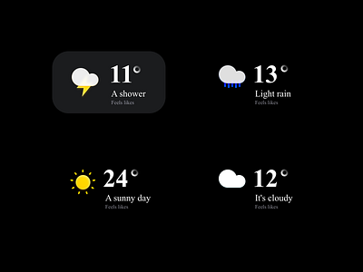 weather illustration ui