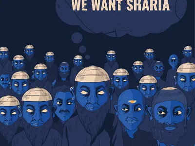 We want sharia branding democracy design digital digital art illustration illustrator printshop vector visual identity