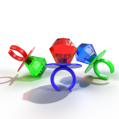 The (Ring Pop) Rendering 3d 3d art 3d modeling 3d rendering adobe adobe dimension adobe photoshop branding candy colorful concept rings