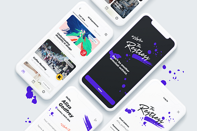 The Restless app app design branding design typography ui design ux design