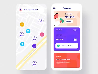 Glow App UI Kit III after effects animation design mobile motion motion design motiongraphics rental app ui ui8 ux