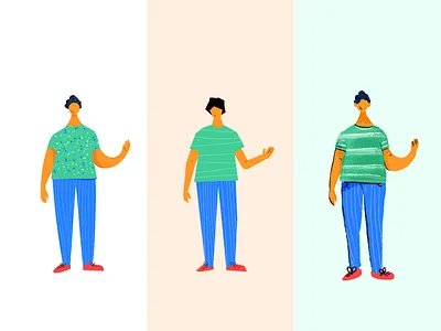 Hand-drawn Illustrations 2d boy character character art character design flat grains hand drawn happy person illustration man person procreate style style fixing teenager wacom waving