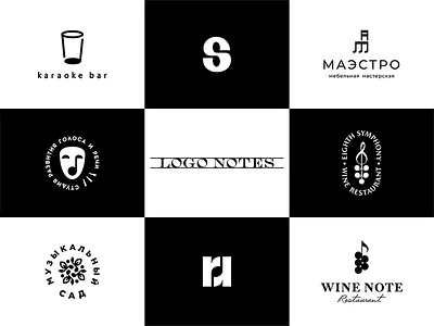 LOGO NOTES branding logo logos music notes