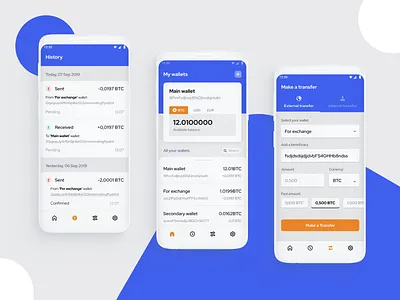 Cryptocurrency app app application banking bitcoin crypto crypto exchange crypto wallet cryptocurrency dayliui ethereum finances interaction minimal minimalism mobile app money app trading app transaction ui ux