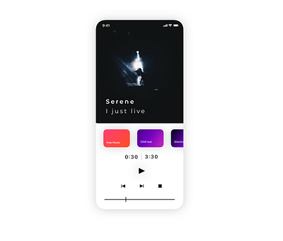 DailyUI009 Version 2 009 app dailyui dailyuichallenge design music player ui