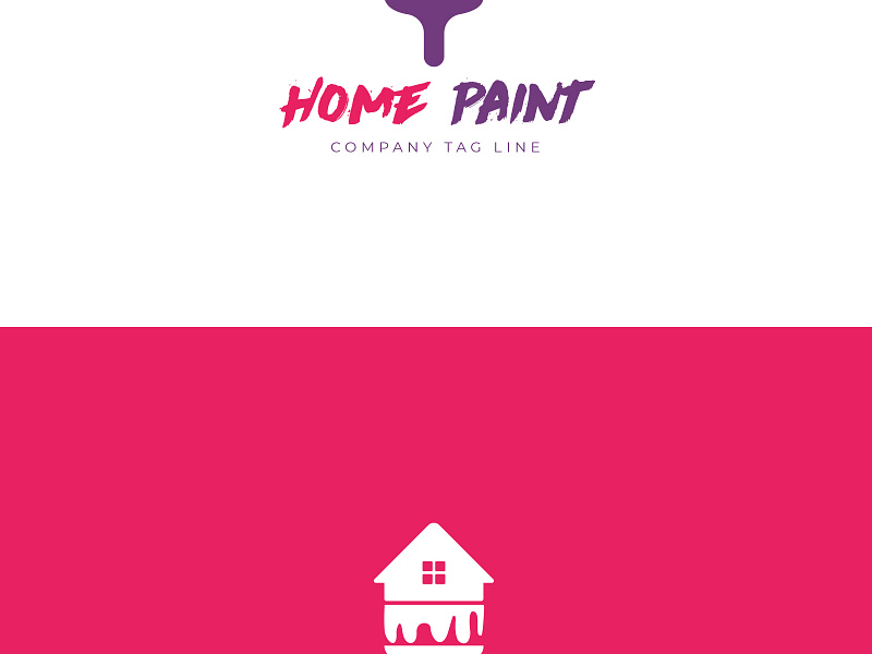 Home Paint - A modern logo branding illustration logo logodesign modern design
